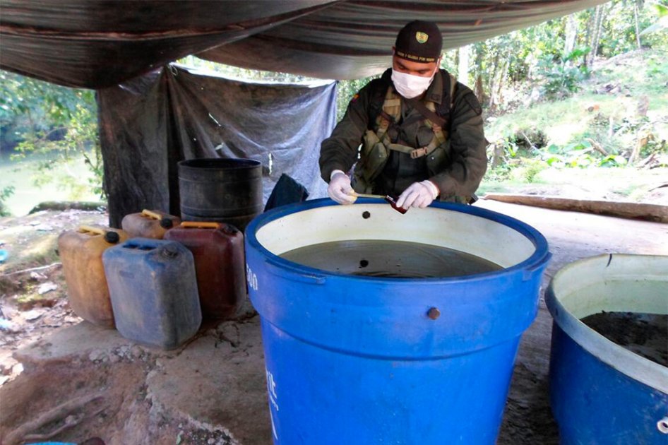 Destruyen 27 laboratorios para el procesamiento de cocaína en Putumayo