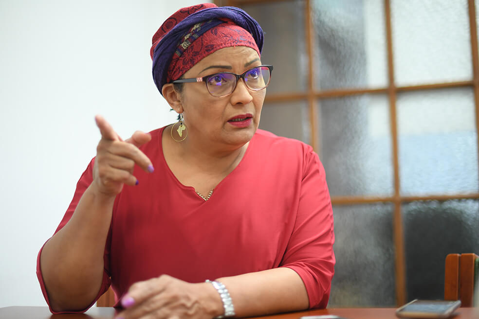 «El ambiente hostil es solamente por parte del Centro Democrático»: Victoria Sandino