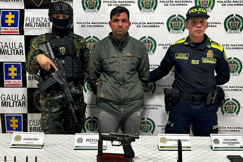 Capturan a alias “Richard”, líder de las disidencias de las Farc en Antioquia