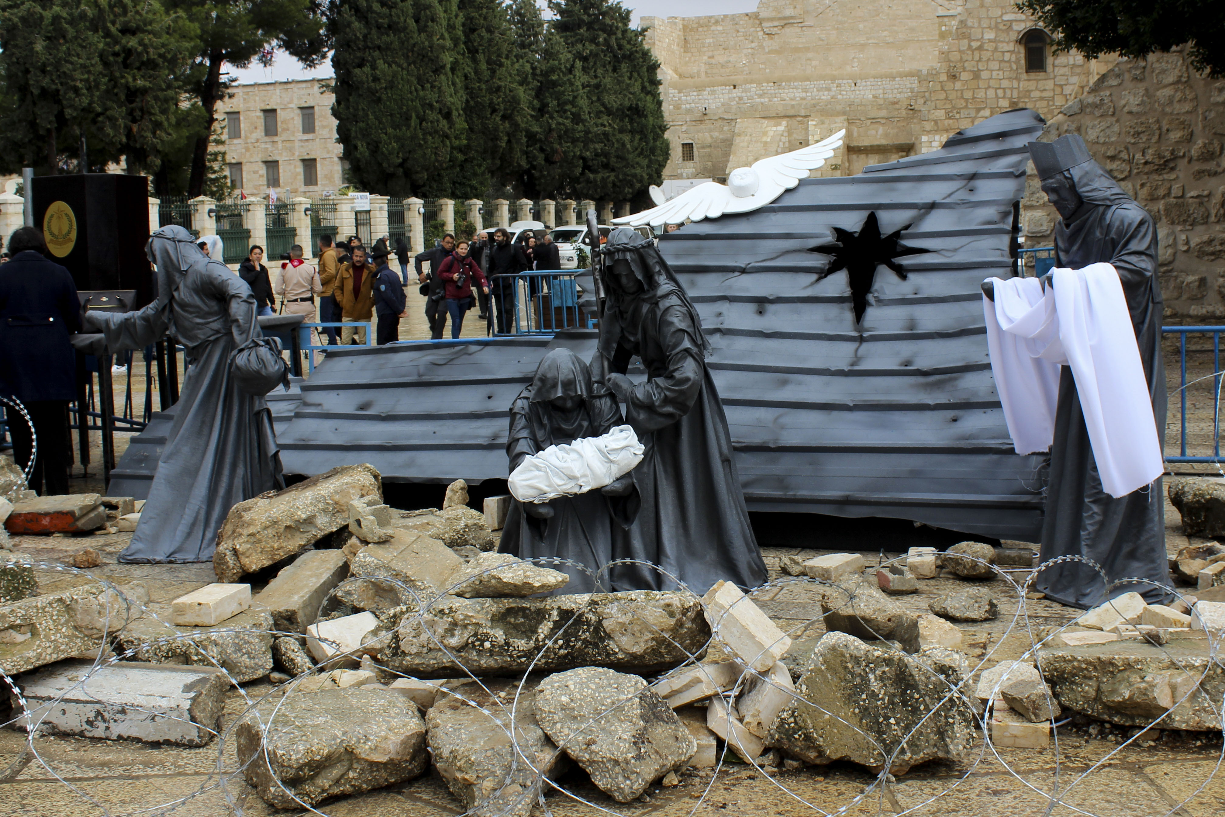 Sin árboles navideños y sin pesebres, así transcurre la triste navidad en Belén
