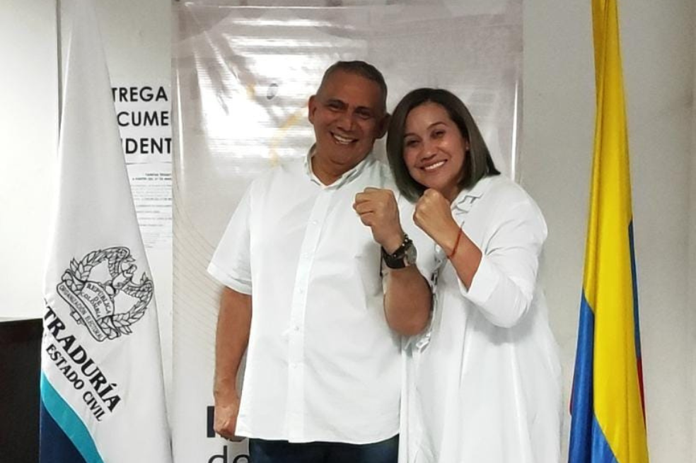 Claudia Patiño, esposa de Máximo Noriega, es candidata a la Gobernación Atlántico