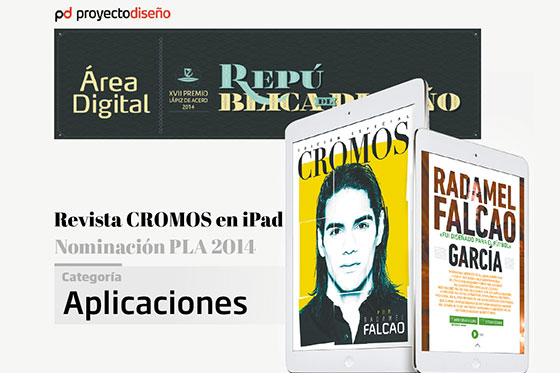 Revista CROMOS en iPad recibe nominación al Premio Lápiz de Acero