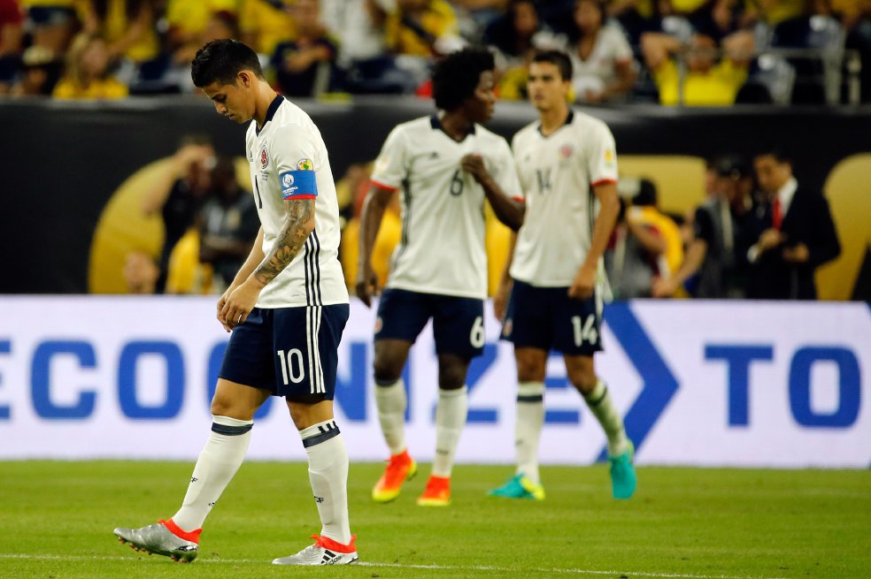 James Rodríguez ingresó en el segundo tiempo pero nada pudo hacer para remontar la derrota ante los ticos./AFP.