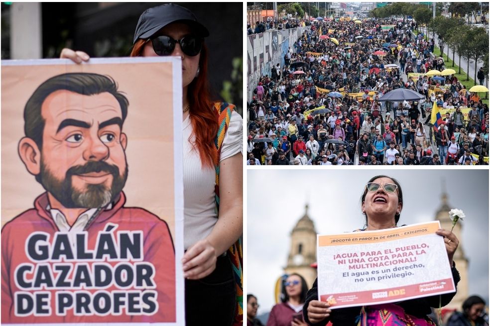 Este jueves, 24 de abril, diversos sindicatos de maestros de Bogotá convocaron a un paro de 24 horas.