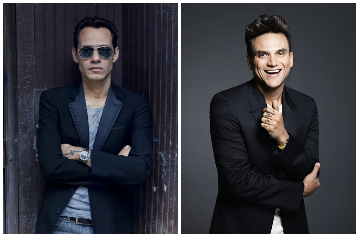 Marc Anthony y Silvestre Dangond se presentan juntos en Bogotá después de casi cinco años. / Cortesía