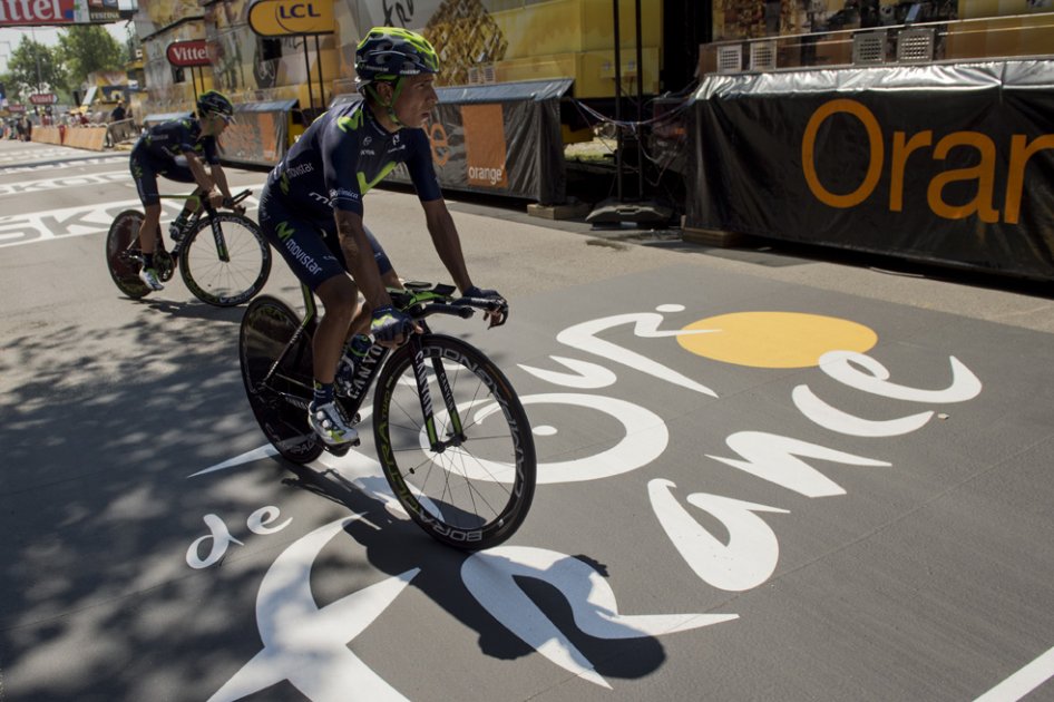 Nairo Quintana perdió 1'28'' con respecto a dos favoritos como Contador y Froome. Foto: AFP