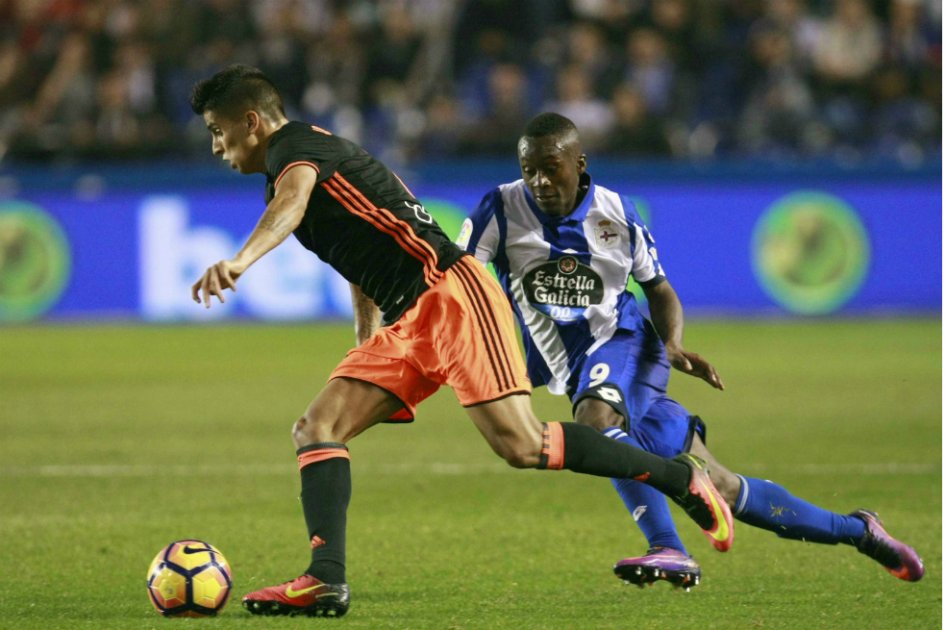 El colombiano disputó los 90 minutos ante el Valencia. / AFP