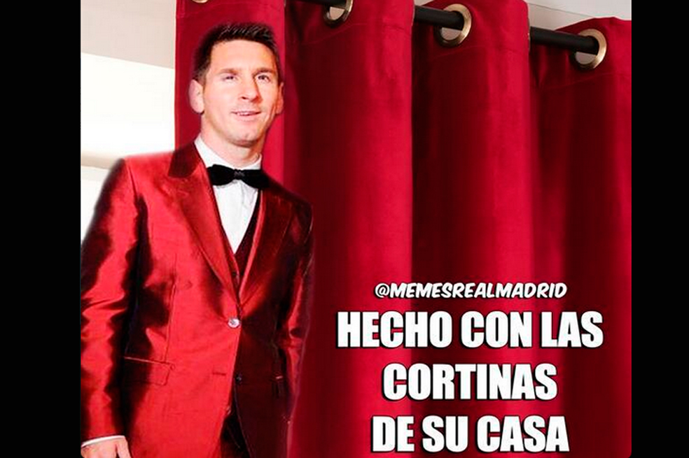Las burlas al traje de Messi en la entrega del Balón de Oro