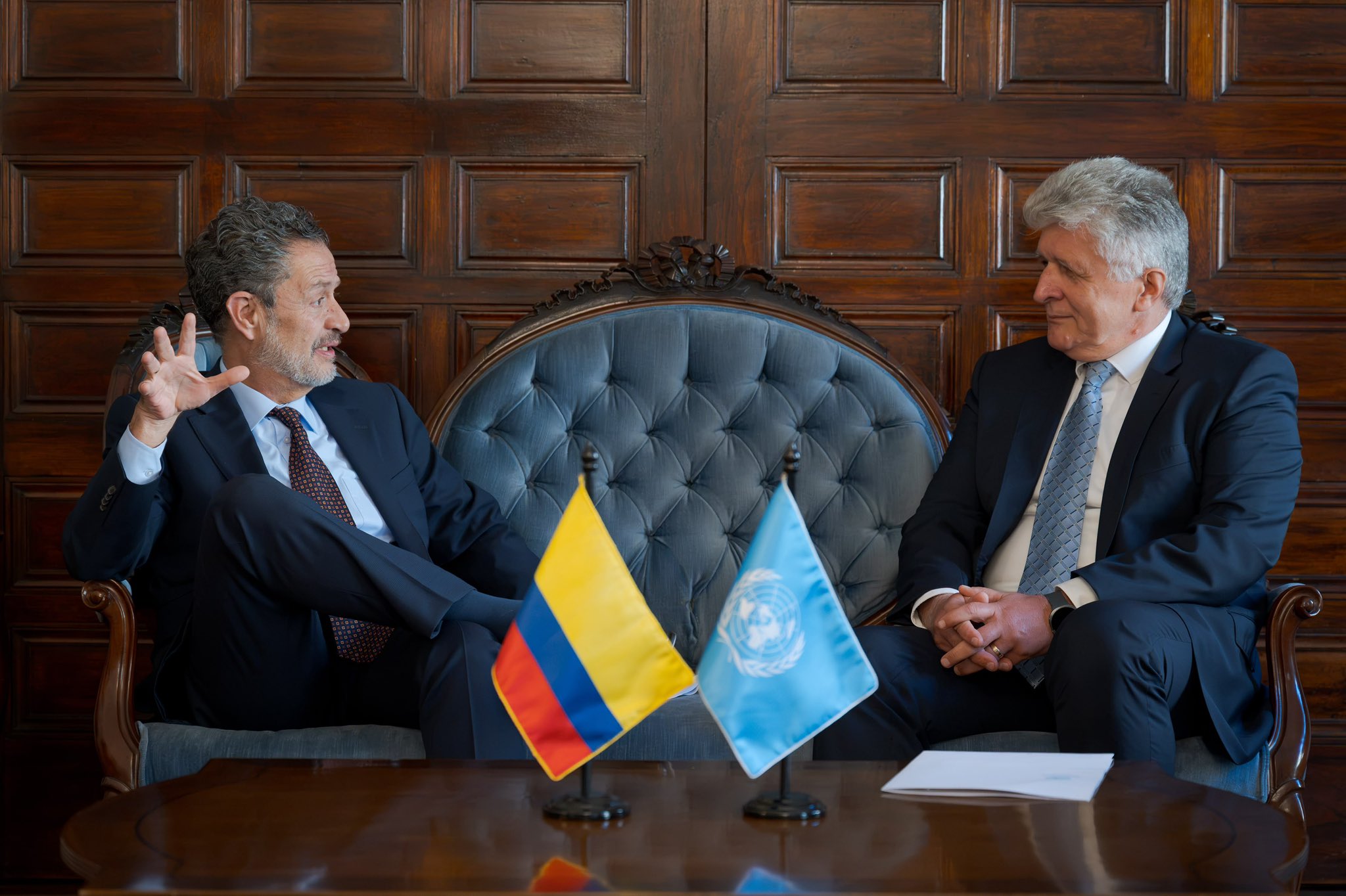 Jefe de Misión de Verificación de la ONU se reunió con el canciller Omar Bula: esto se dijo