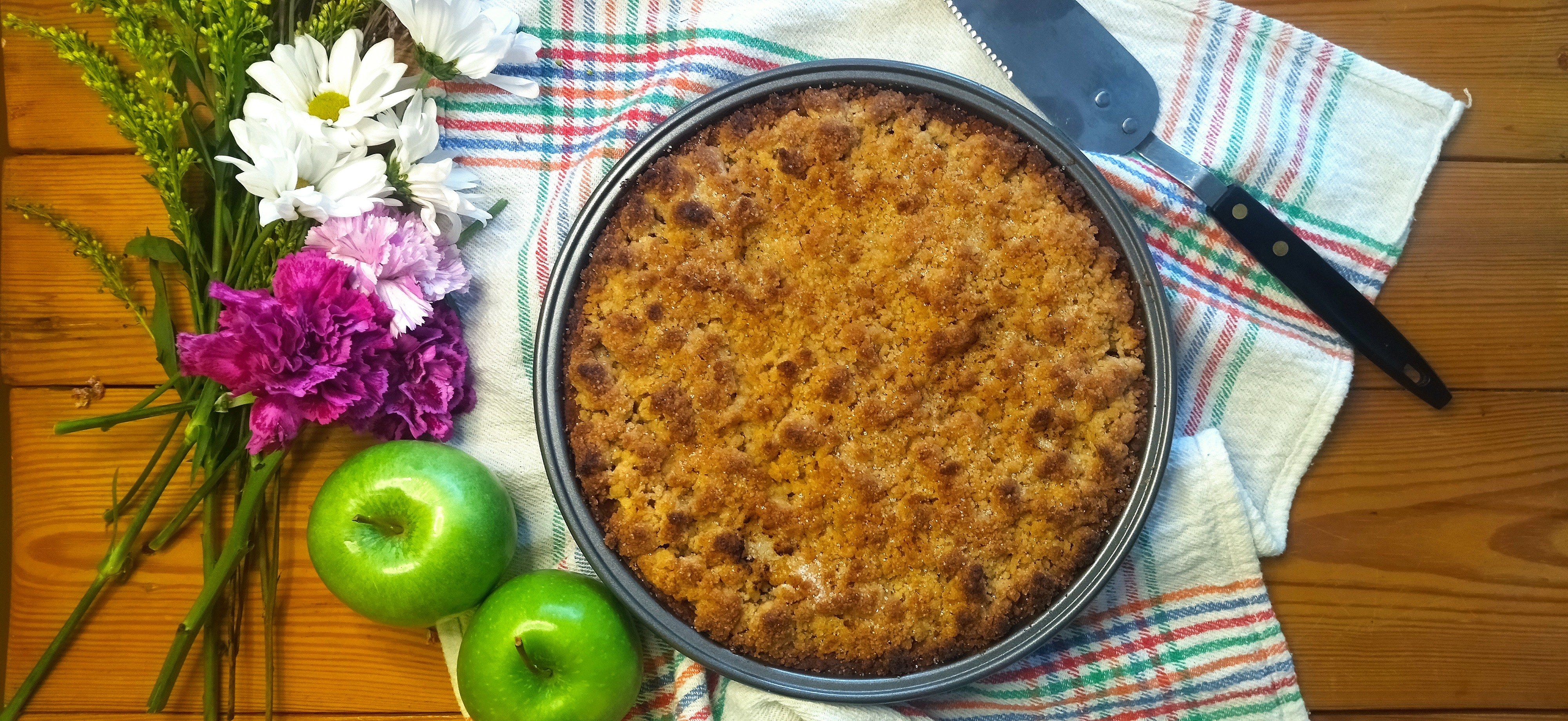 Una receta para no perder de vista: “pie” de manzana casero