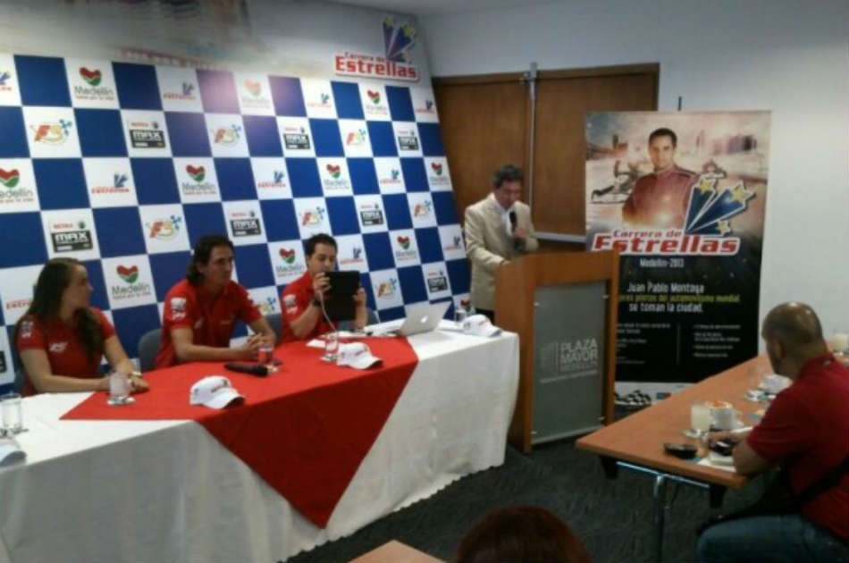 El acto de presentación de la Carrera de las Estrellas en Medellín.