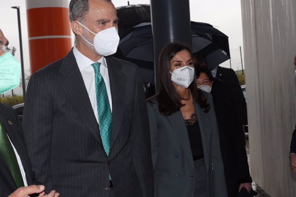 La Reina Letizia acapara todas las miradas con su favorecedor traje gris