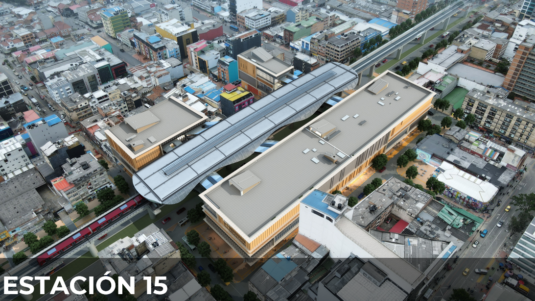 La estación 15 estará ubicada en la Av. Caracas entre calles 61 y 63.