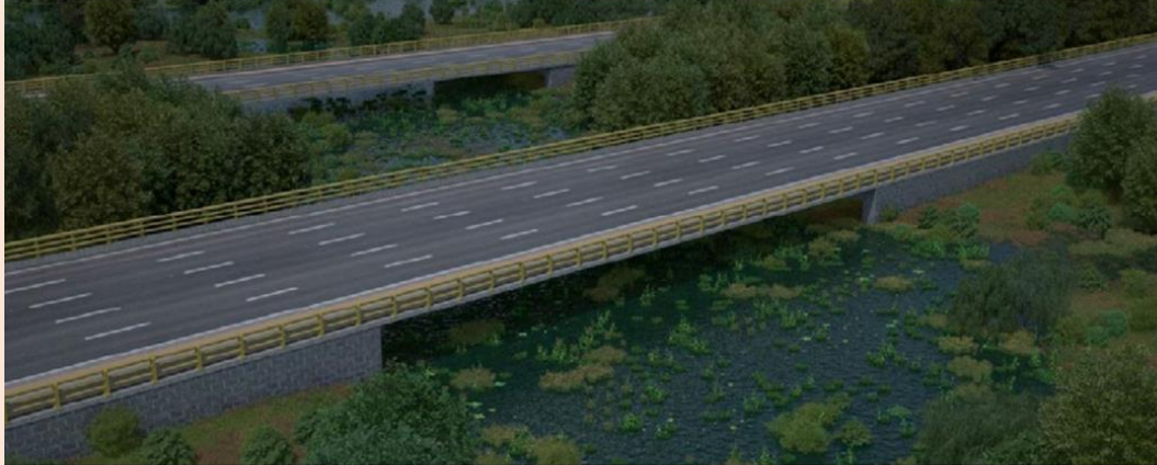 Rénder de la elevación en el plano más critico de la autonorte, como lo plantean los promotores.