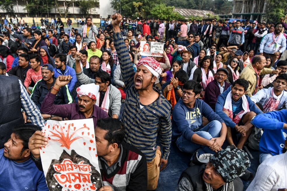 En fotos: nuevas manifestaciones en India contra la controvertida ley de ciudadanía