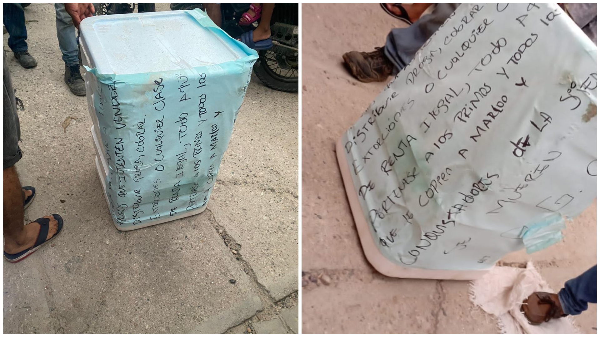 Encuentran cuerpo desmembrado en una nevera de icopor con un mensaje en Magdalena