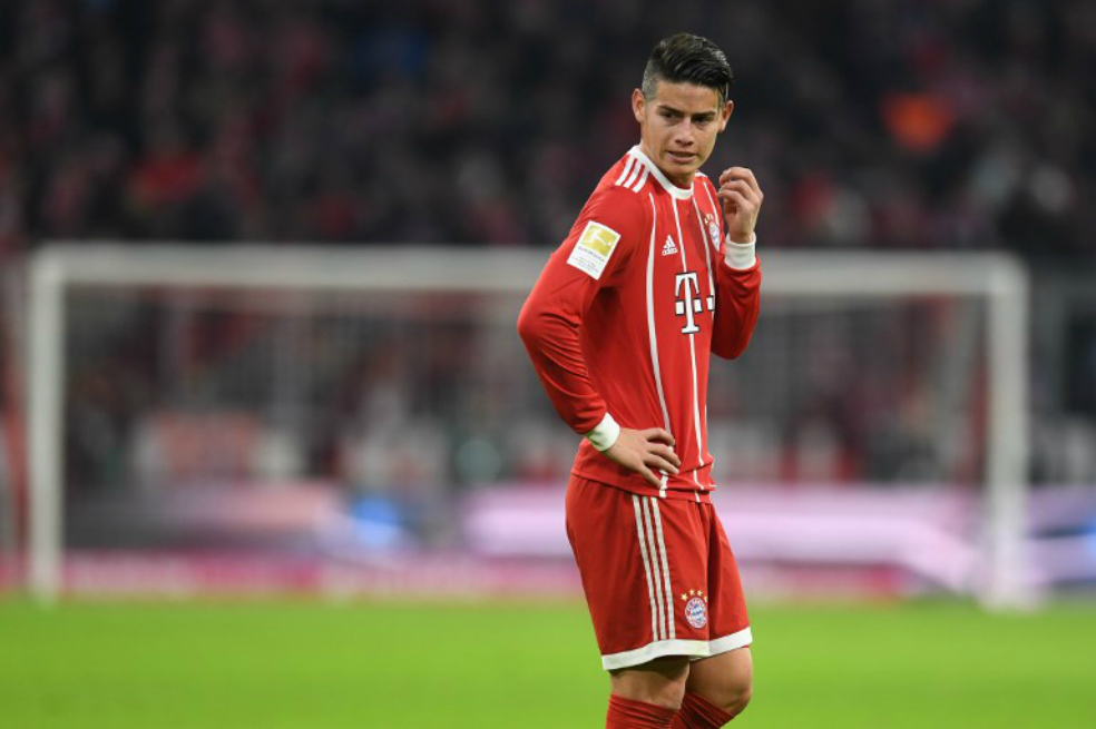 James ingresó al minuto 44 en triunfo del Bayern sobre Anderlecht