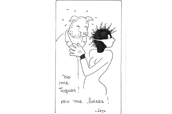 No me beses