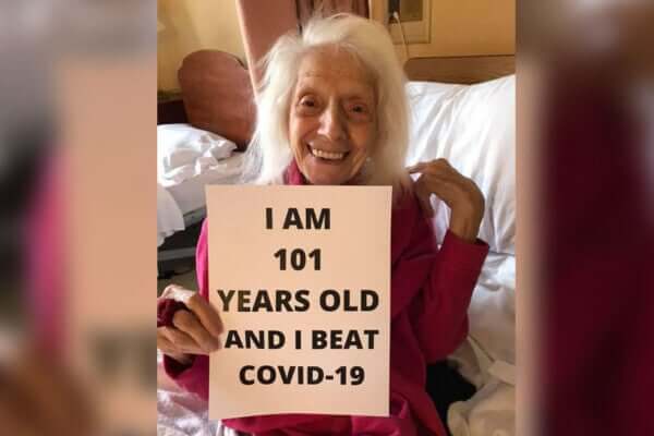 Mujer de 101 años sobrevive a gripe española, cáncer y ahora al coronavirus