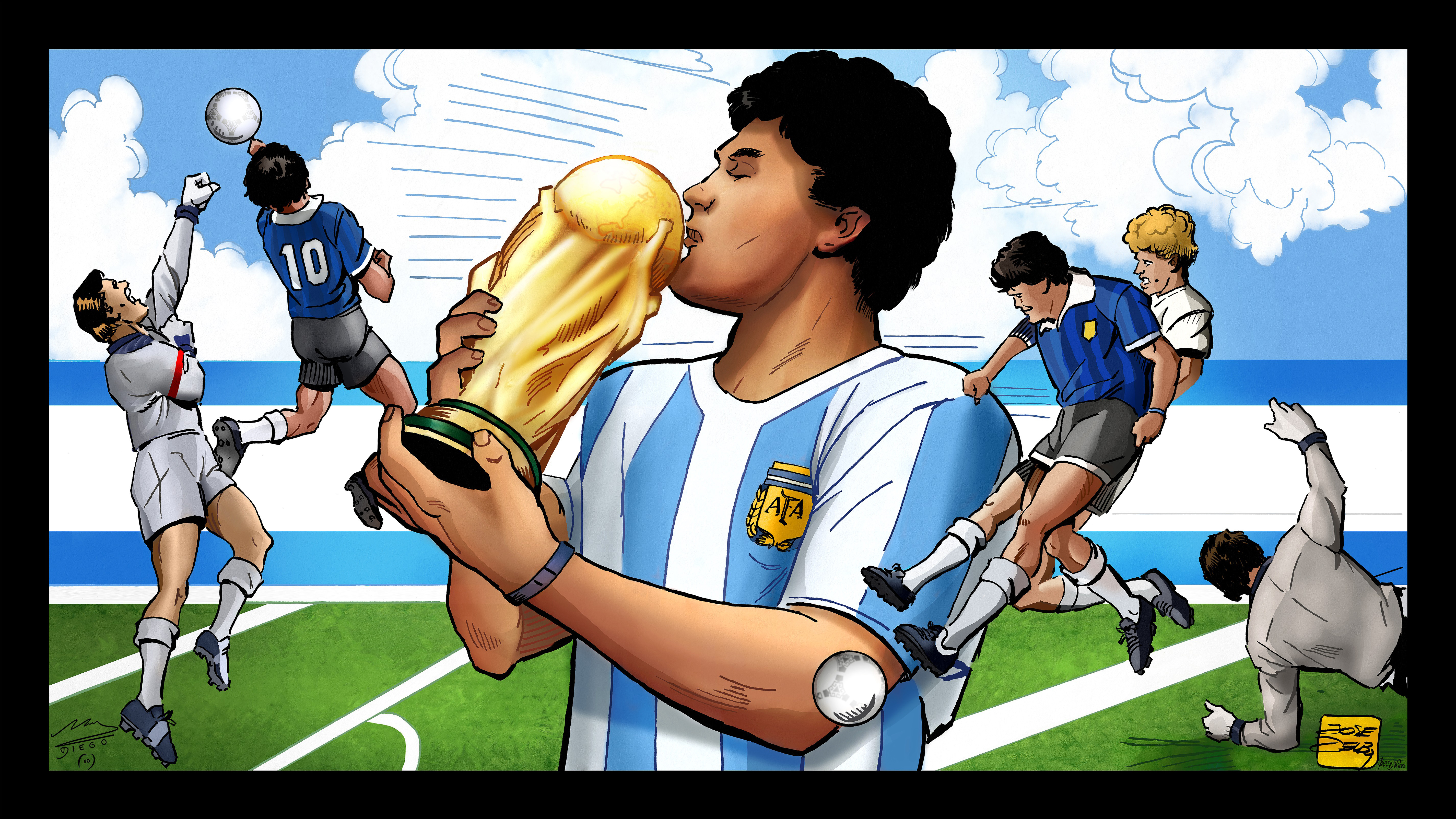 Creador argentino lanza colección de arte NFT en honor a Maradona