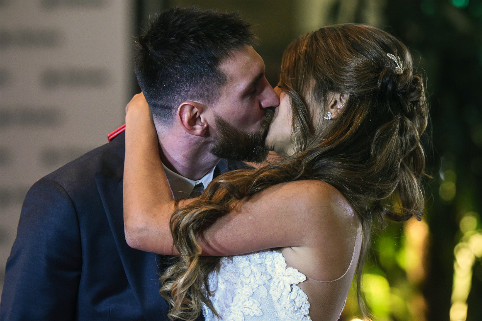 Messi y Antonella donaron lo que no consumieron en su boda