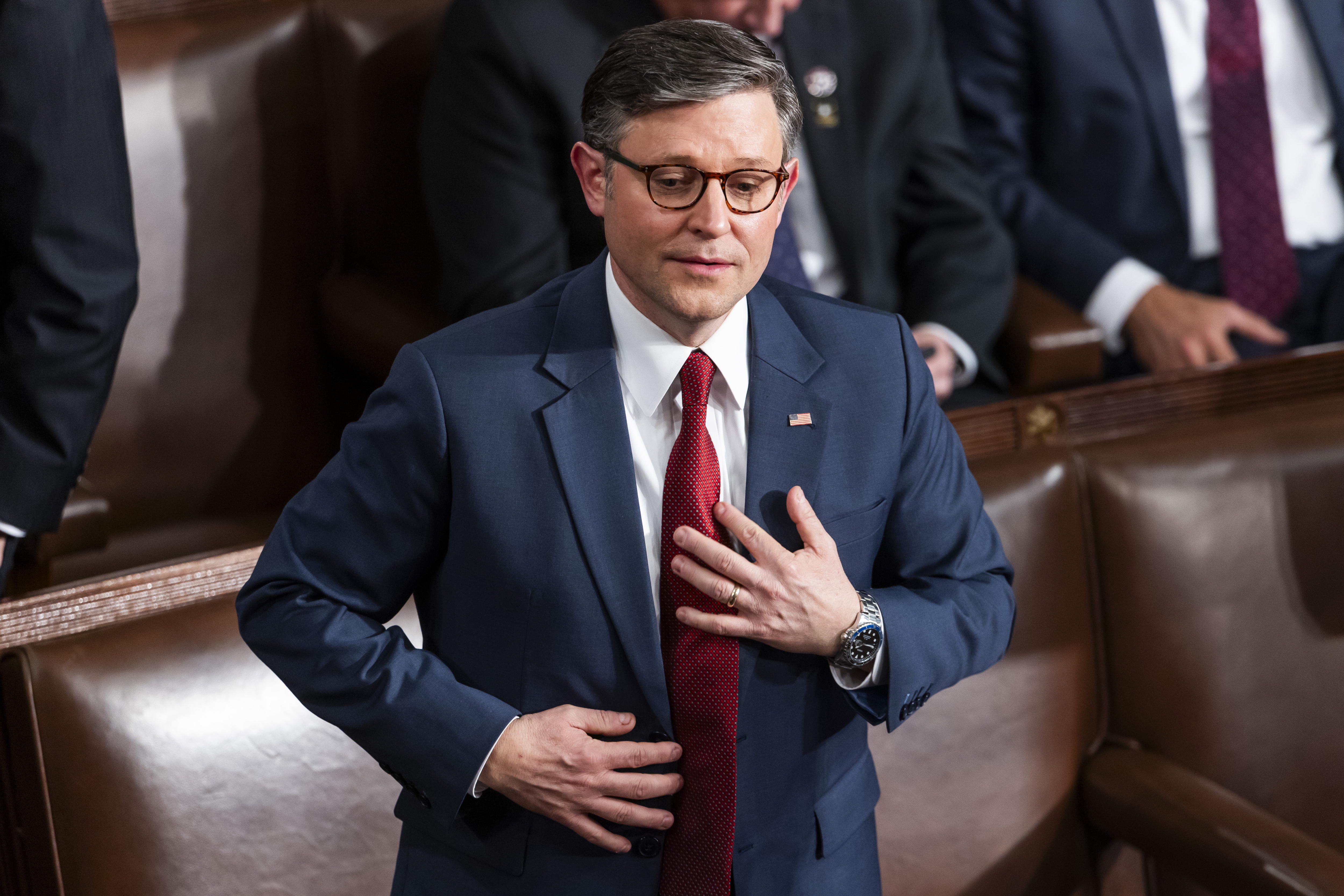 Mike Johnson fue reelecto presidente de la Cámara de Representantes de EE. UU.