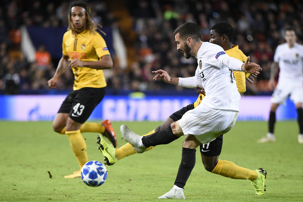 Valencia logró su primer triunfo en la Liga de Campeones