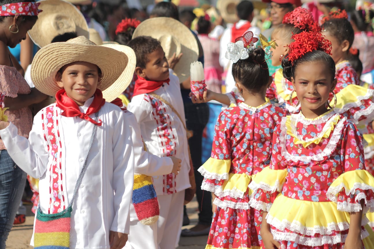 El sombrero “vueltiao” es uno de los accesorios característicos del traje típico de la cumbia.