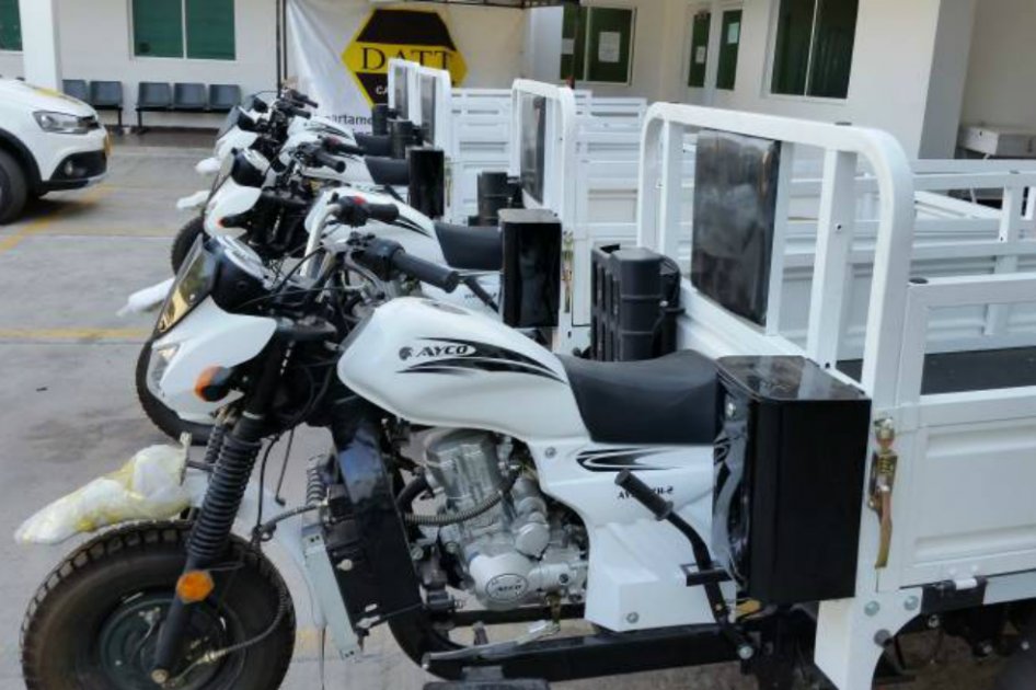 Motocarros que reemplazarán a los vehículos de tracción animal. / DATT.