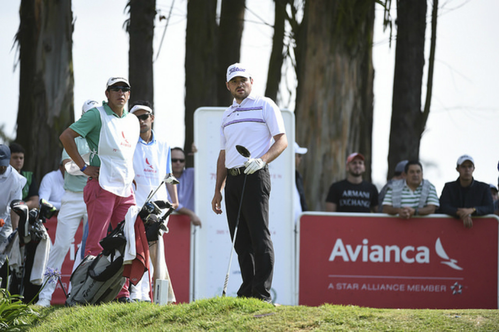 El golfista colombiano Marcelo Rozo durante la tercera ronda del Avianca Colombia Open. / Enrique Berardi/PGA TOUR