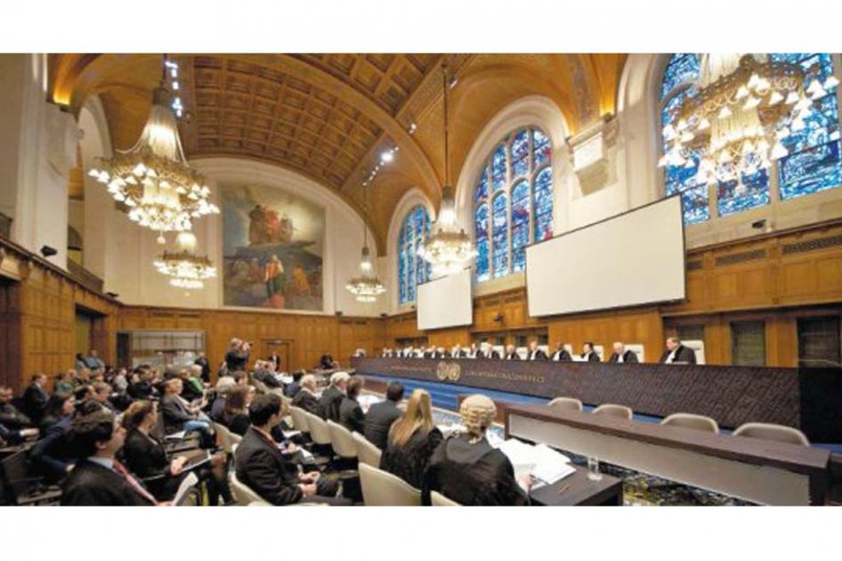 Las instalaciones de la Corte Internacional de Justicia, en La Haya, durante audiencias públicas celebradas el año pasado. / AFP