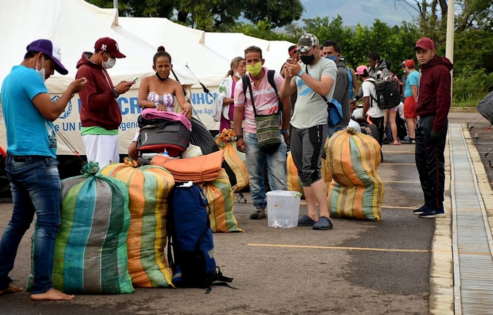Colombia instala campamento transitorio para venezolanos varados en Cúcuta