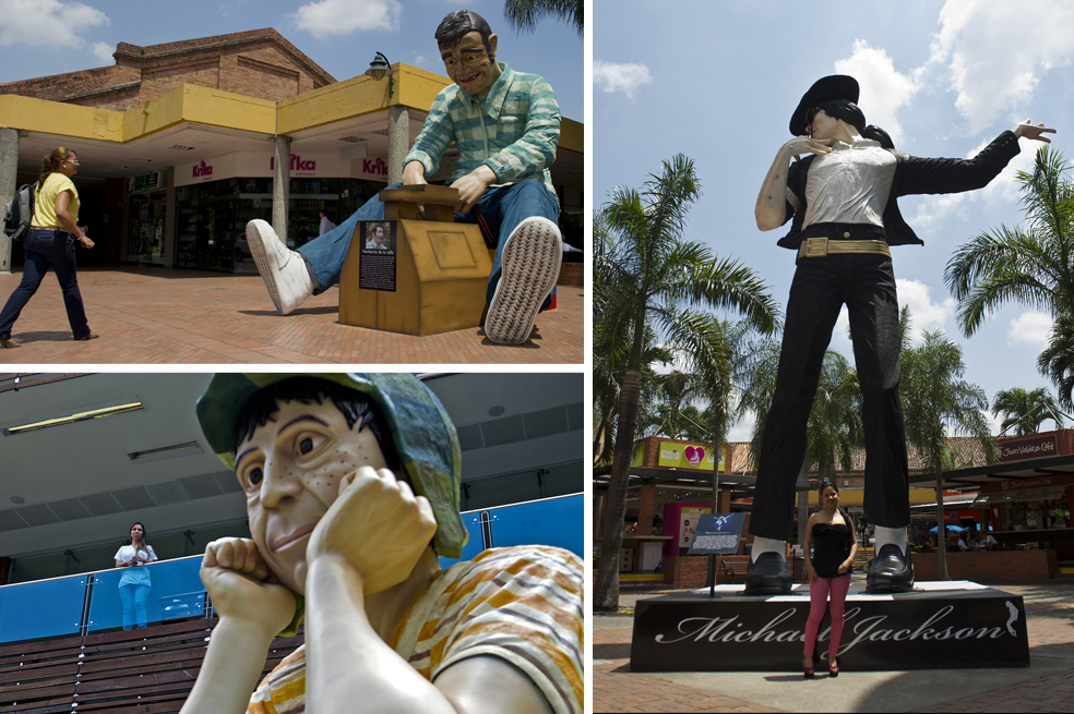 Esculturas gigantes de reconocidos personajes se tomaron Cali