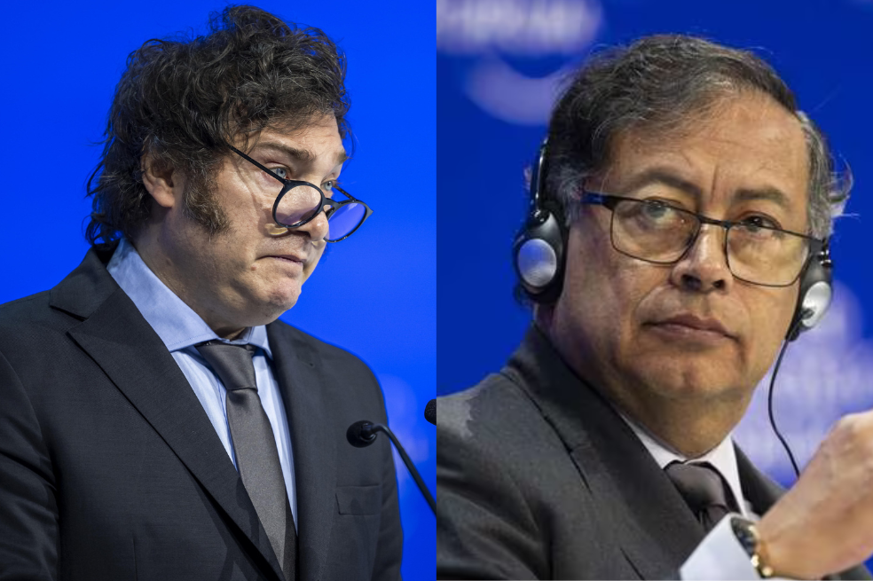 El presidente de Argentina, Javier Milei, y su homólogo colombiano, Gustavo Petro, han cruzado varios ataques.