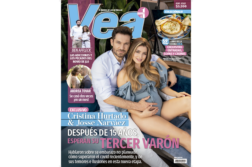 Portada Vea Cristina Hurtado y Josse Narváez embarazados.