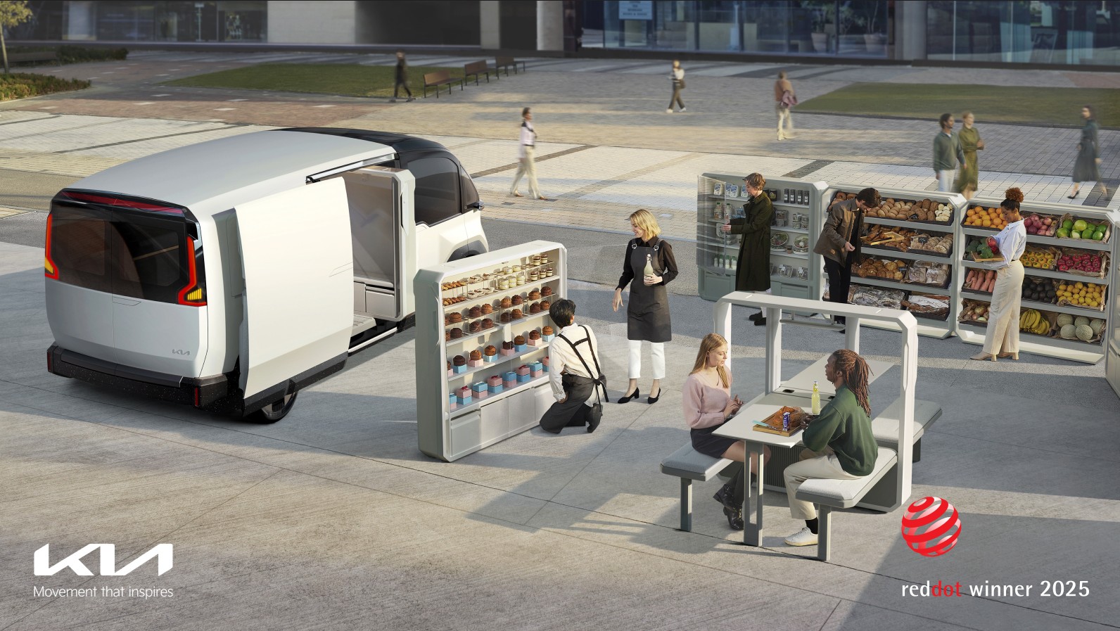 Kia recibió cinco galardones en los premios de diseño Red Dot 2025