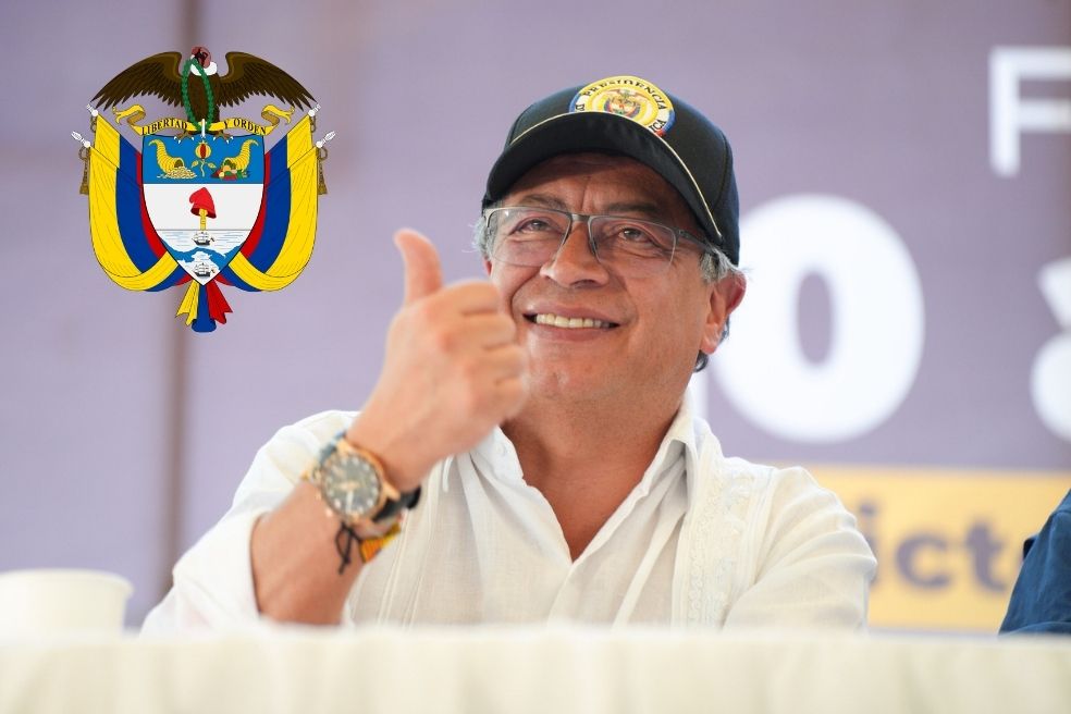 La justicia dibujada en el escudo de Petro