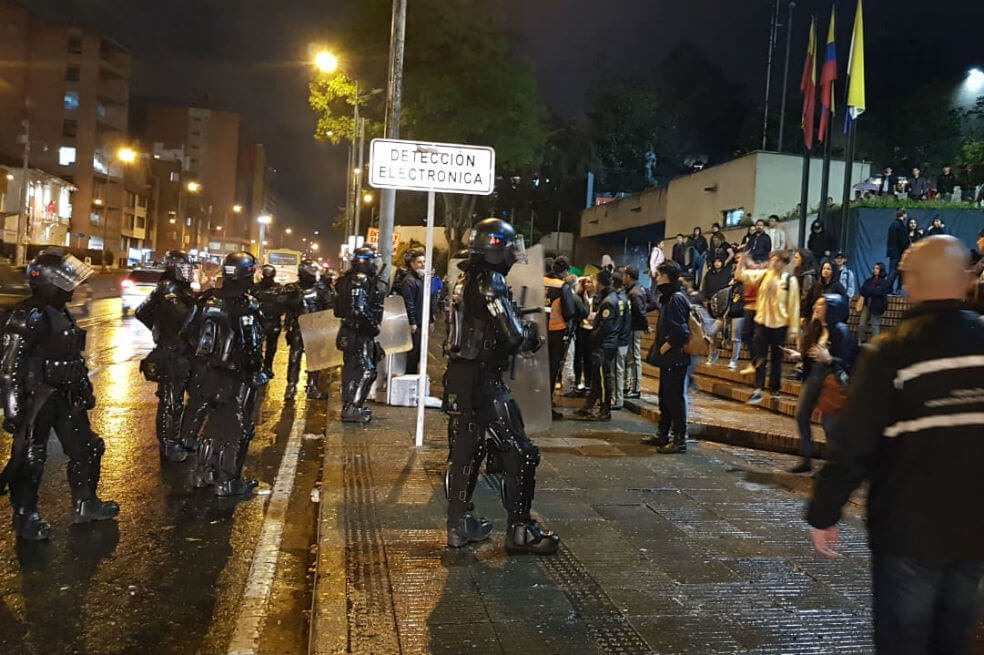 Se registran disturbios en las universidades Distrital y Javeriana