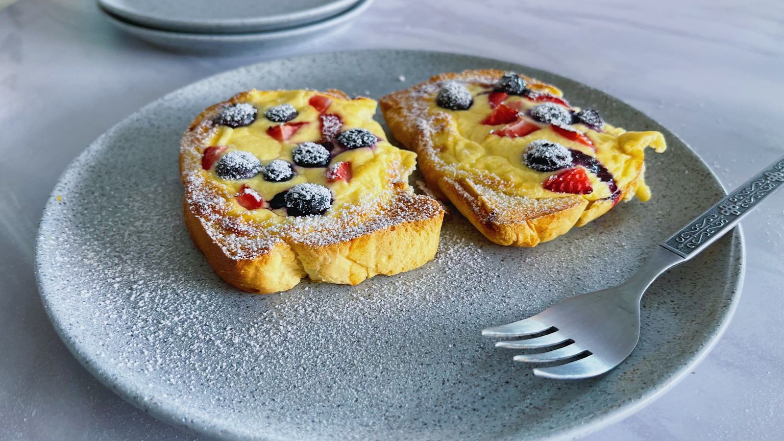 Tostadas “cheescake”, un placer gastronómico para disfrutar en familia