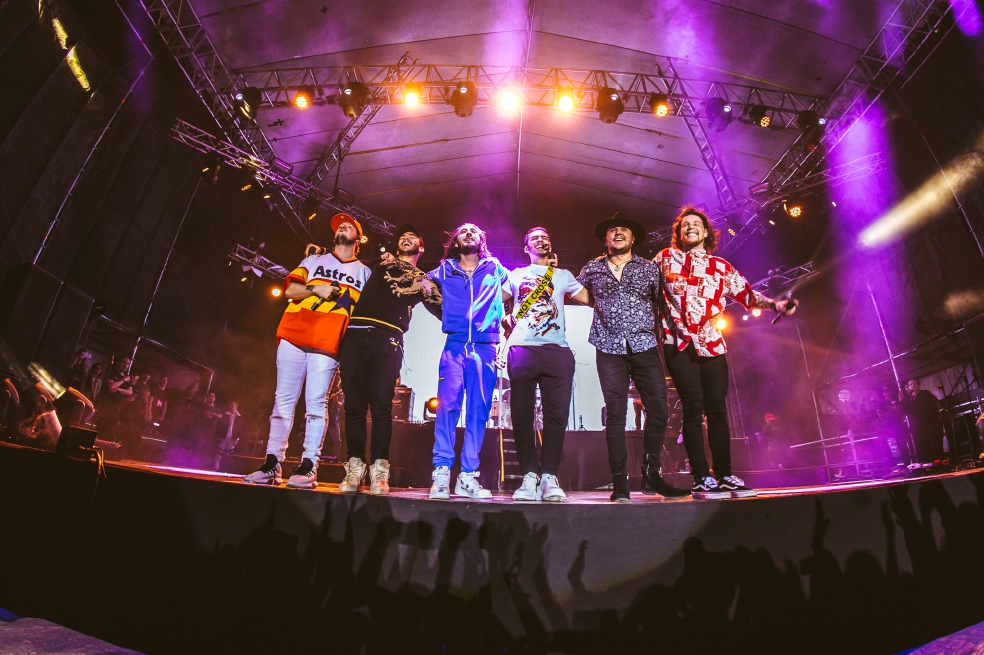 El grupo Piso 21, que lleva más de una década en el ámbito musical, durante su concierto hace unos días en Guatemala.   / Elena Yec