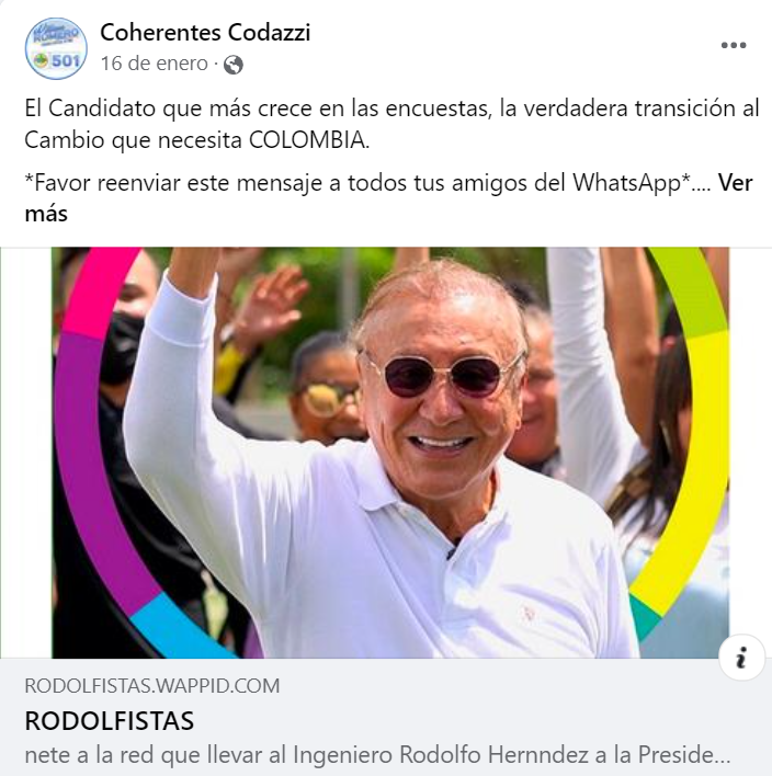 Captura de pantalla de Facebook.