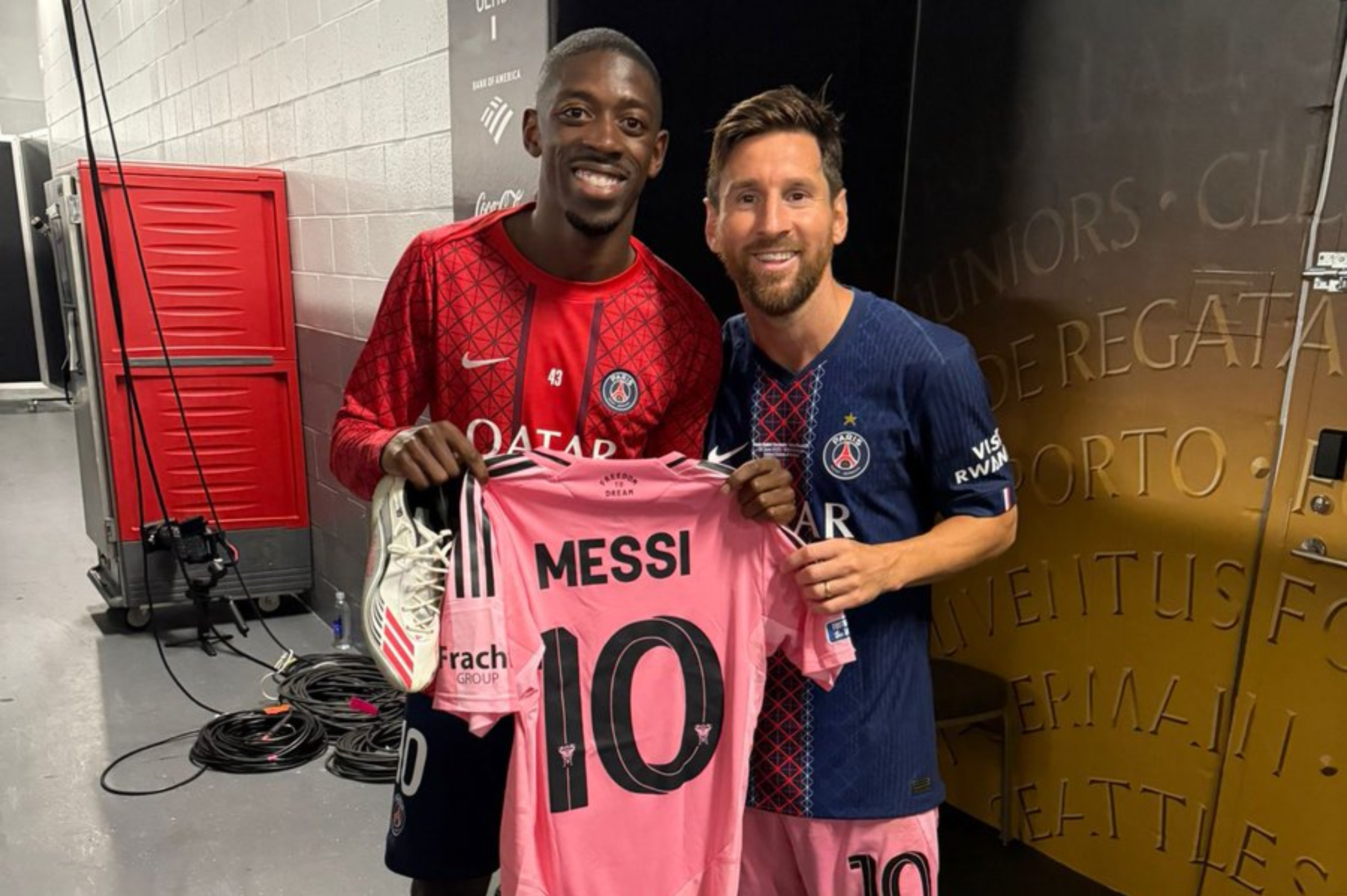 Dembelé, a Messi: “El mejor de todos los tiempos, ojalá sigas haciendo historia”