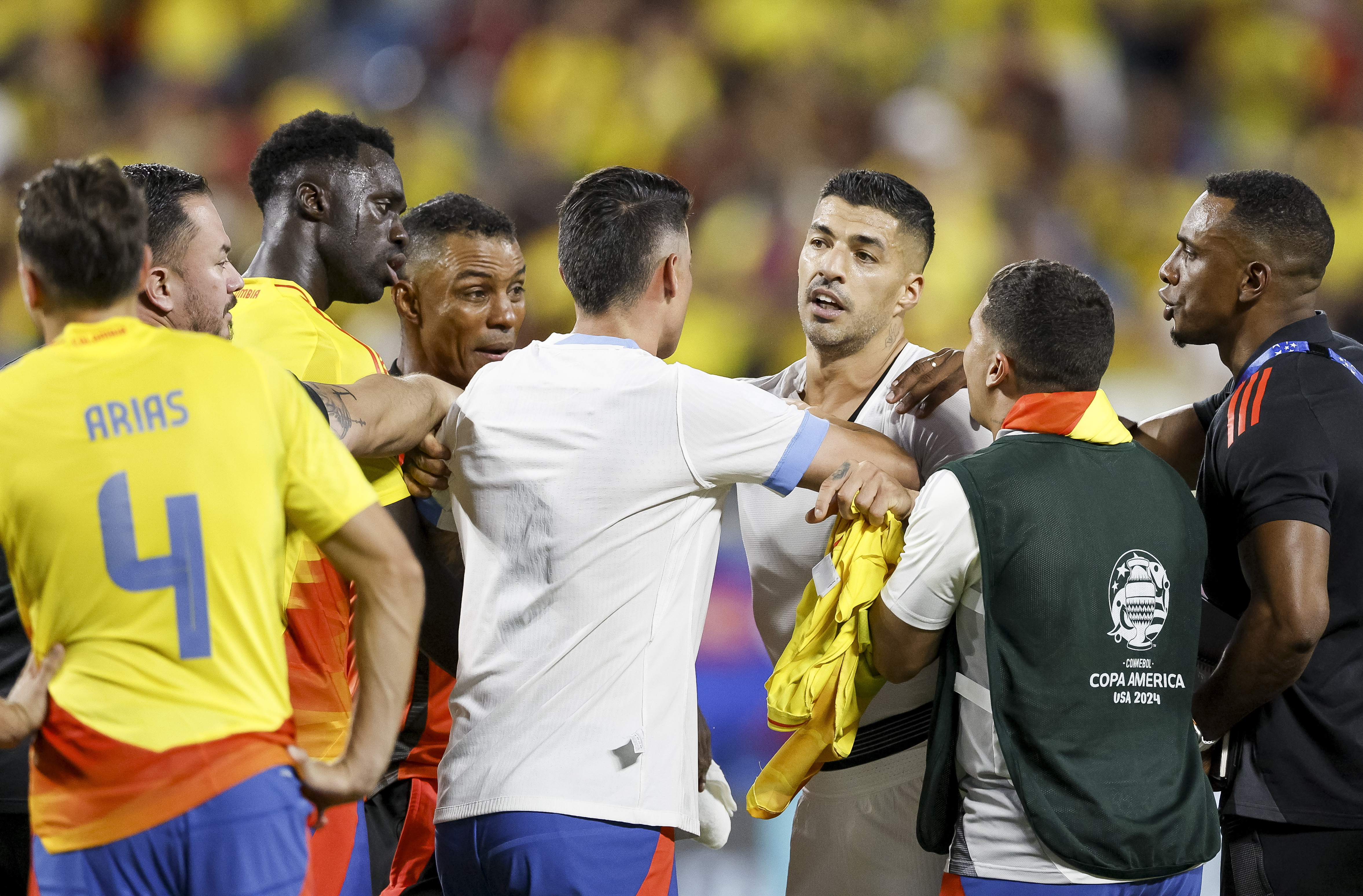 Conmebol se pronunció por pelea en partido contra Uruguay: ¿sanción para Colombia?