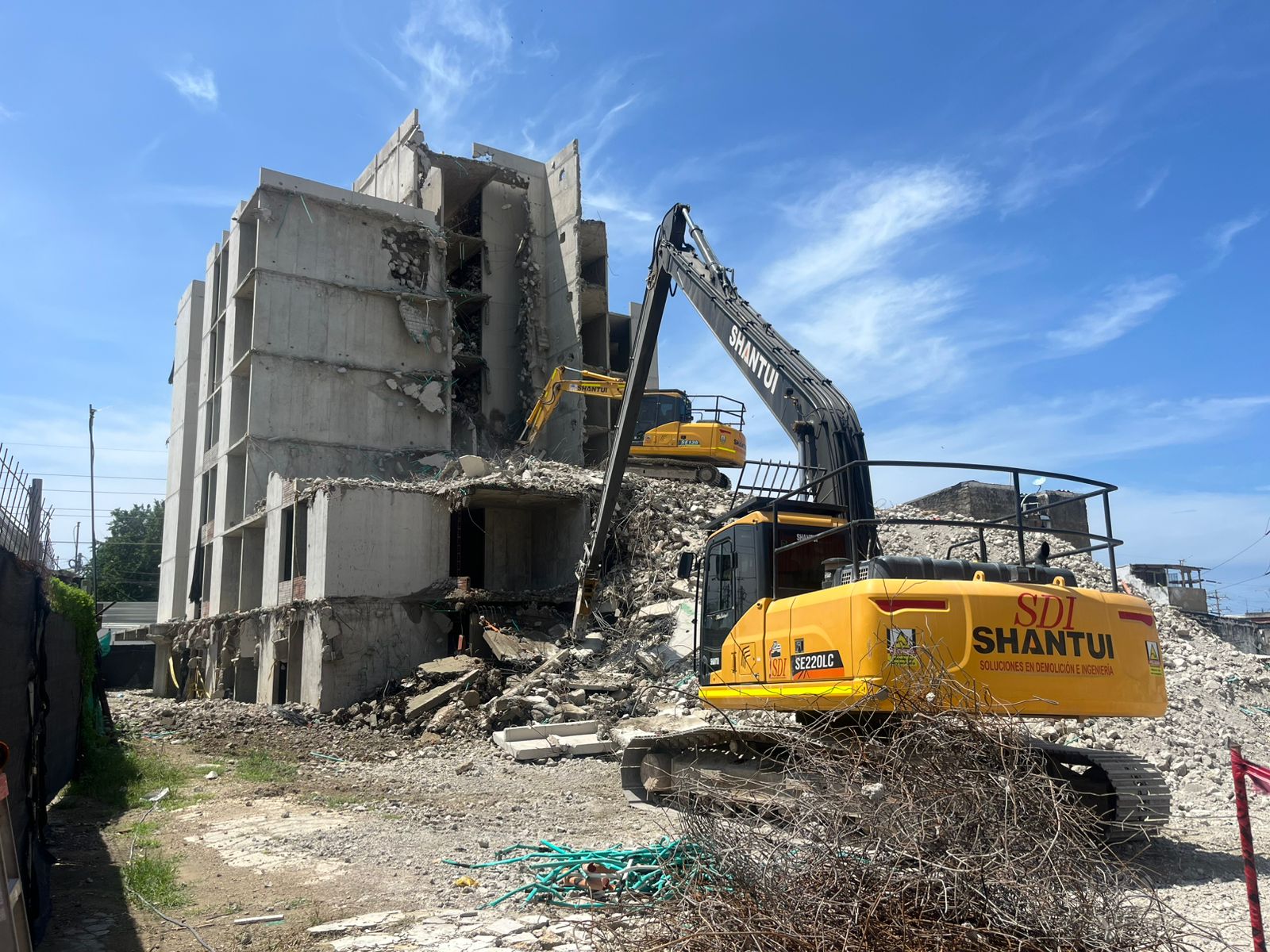 Demolición de Aquarela en Cartagena