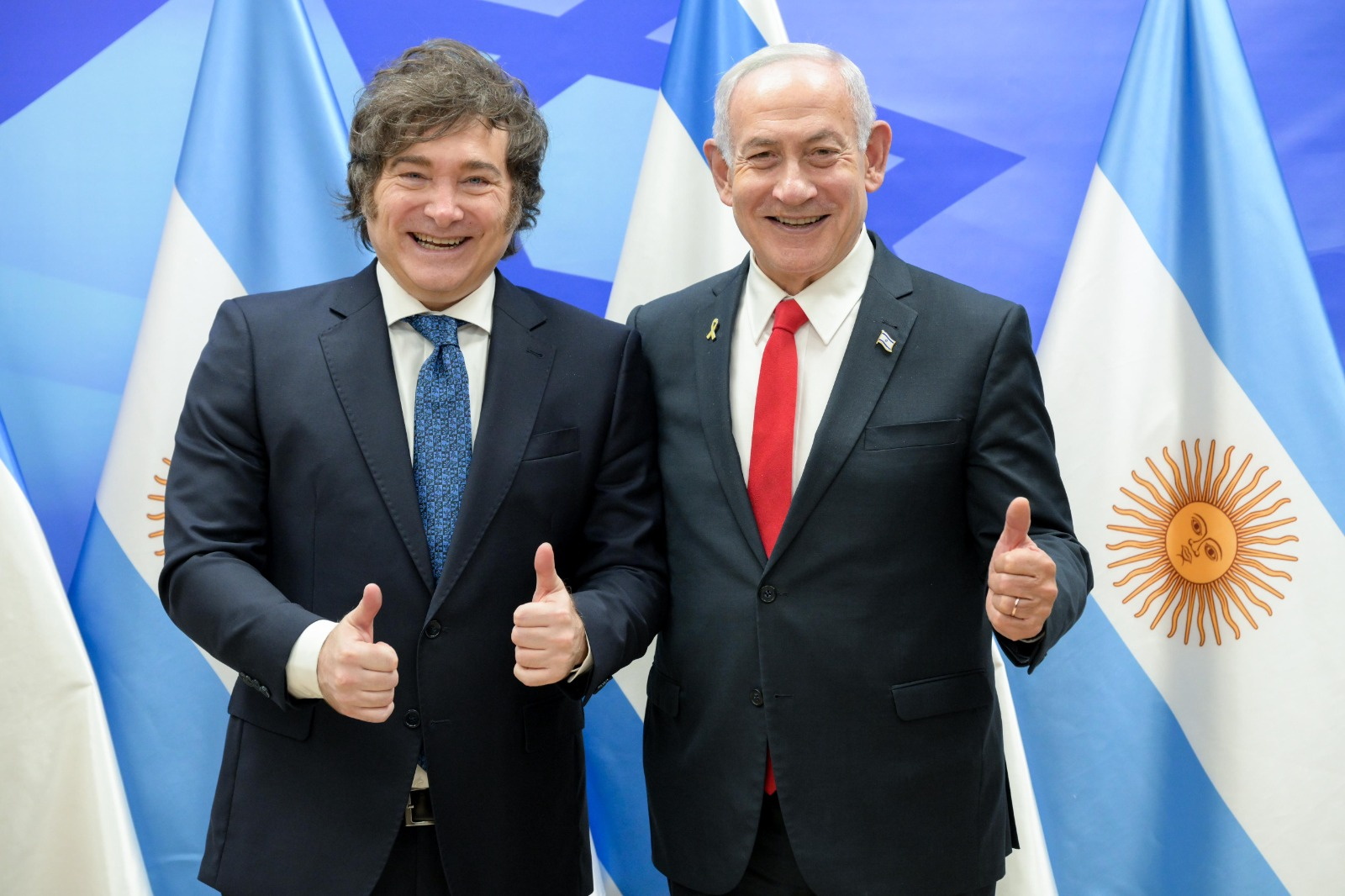 “¡Verdadero amigo de Israel!”: Netanyahu recibió a Milei en Jerusalén con elogios
