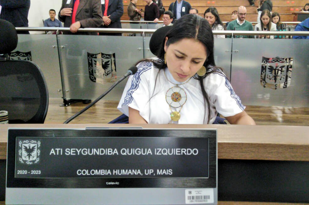 Demanda dejaría a Ati Quigua sin curul en el Concejo de Bogotá
