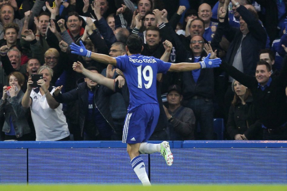Diego Costa ayuda al Chelsea a mantener su ventaja en Inglaterra
