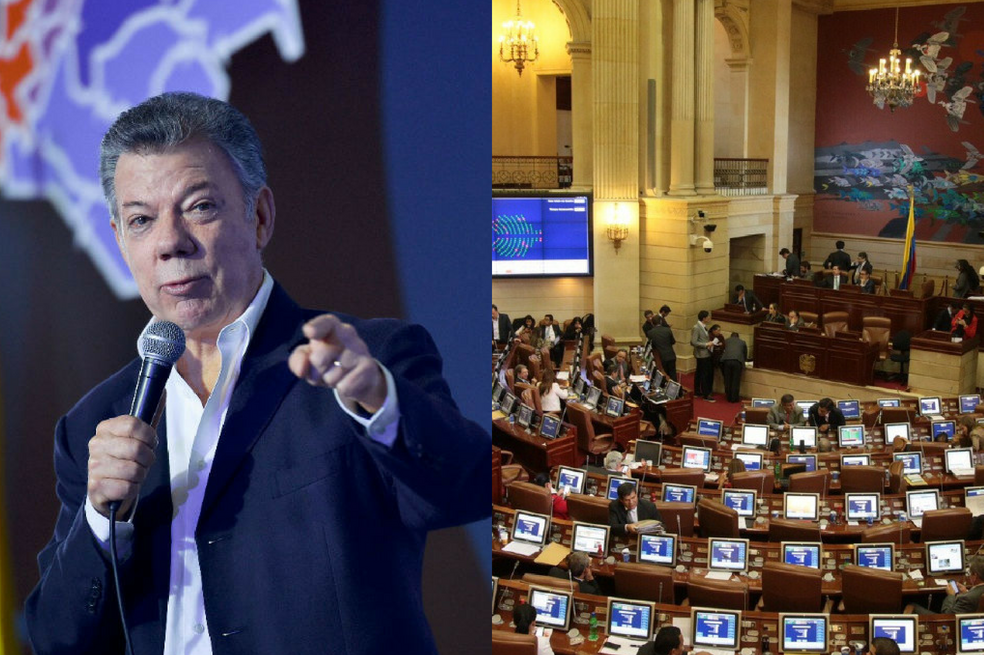 Santos pide al Senado aprobar hoy la ley de procedimiento de la JEP