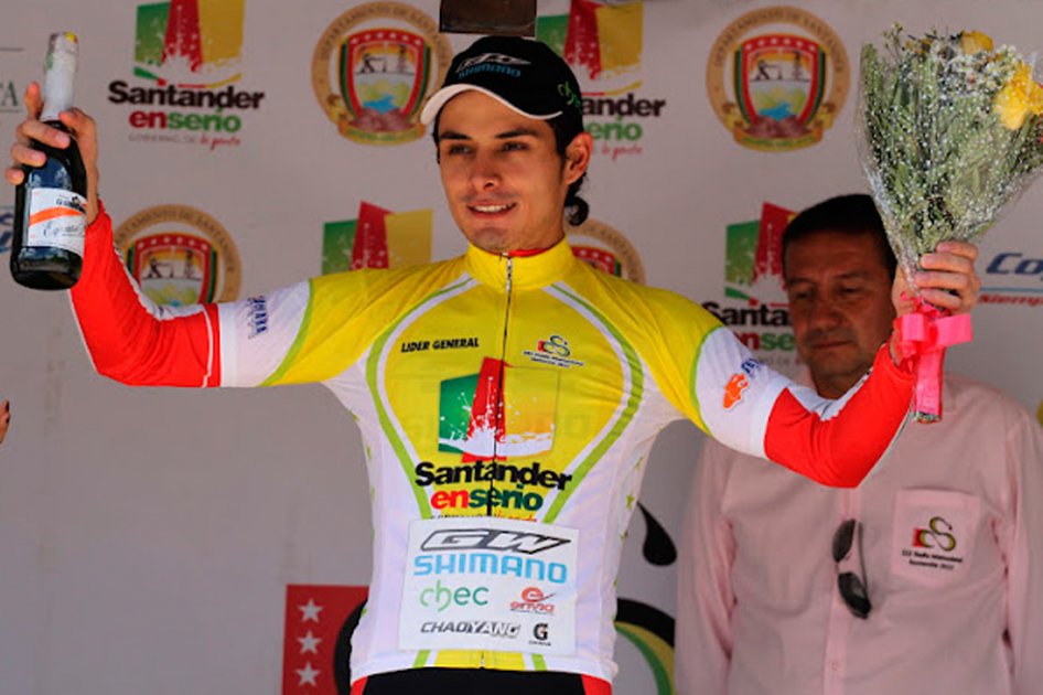 Jaime Suaza, primer líder de la Vuelta a Santander