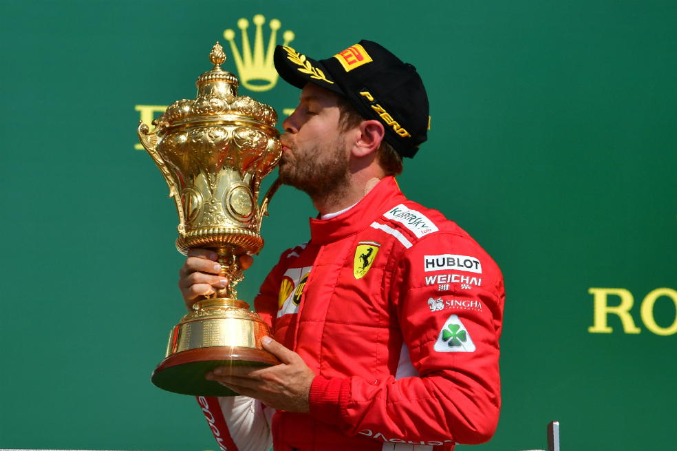 Vettel ganó el gran premio de Silverstone